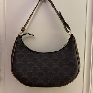 Elegant Brown Designer Shoulder Bag